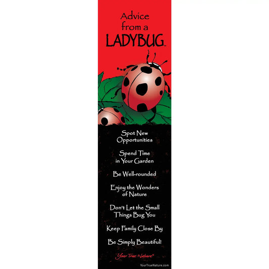 Bookmark Advice from a Ladybug
