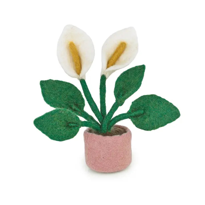 Felt Peace Lily Standing Plant