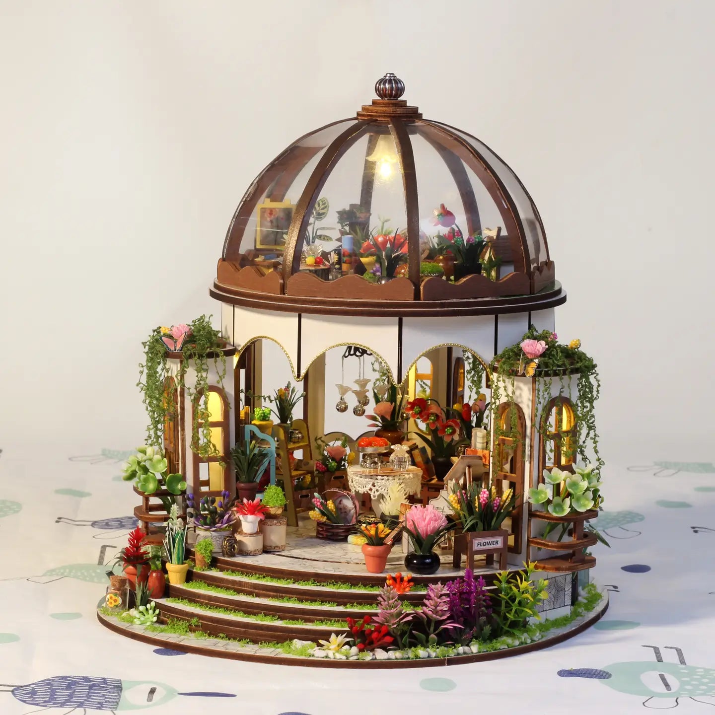 DIY Miniature House Kit: Greenhouse Oasis