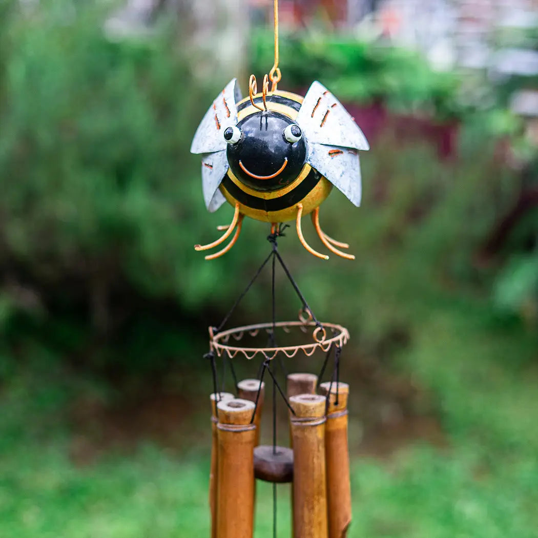 Bamboo Bee Wind Chime