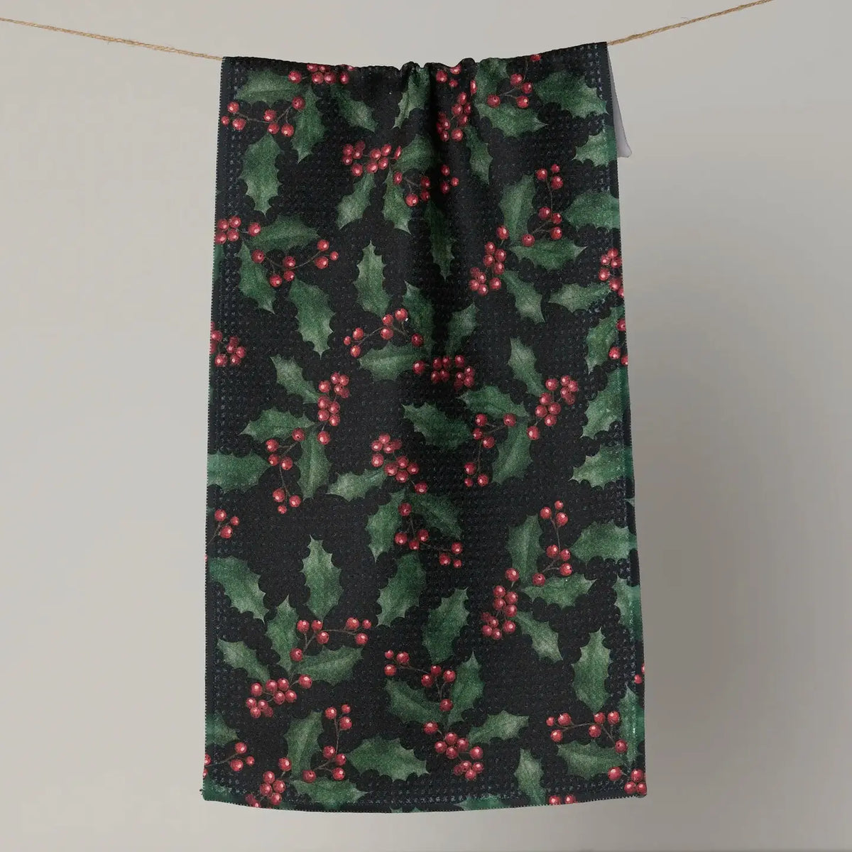 Geometry Mini Towel: Holly Night