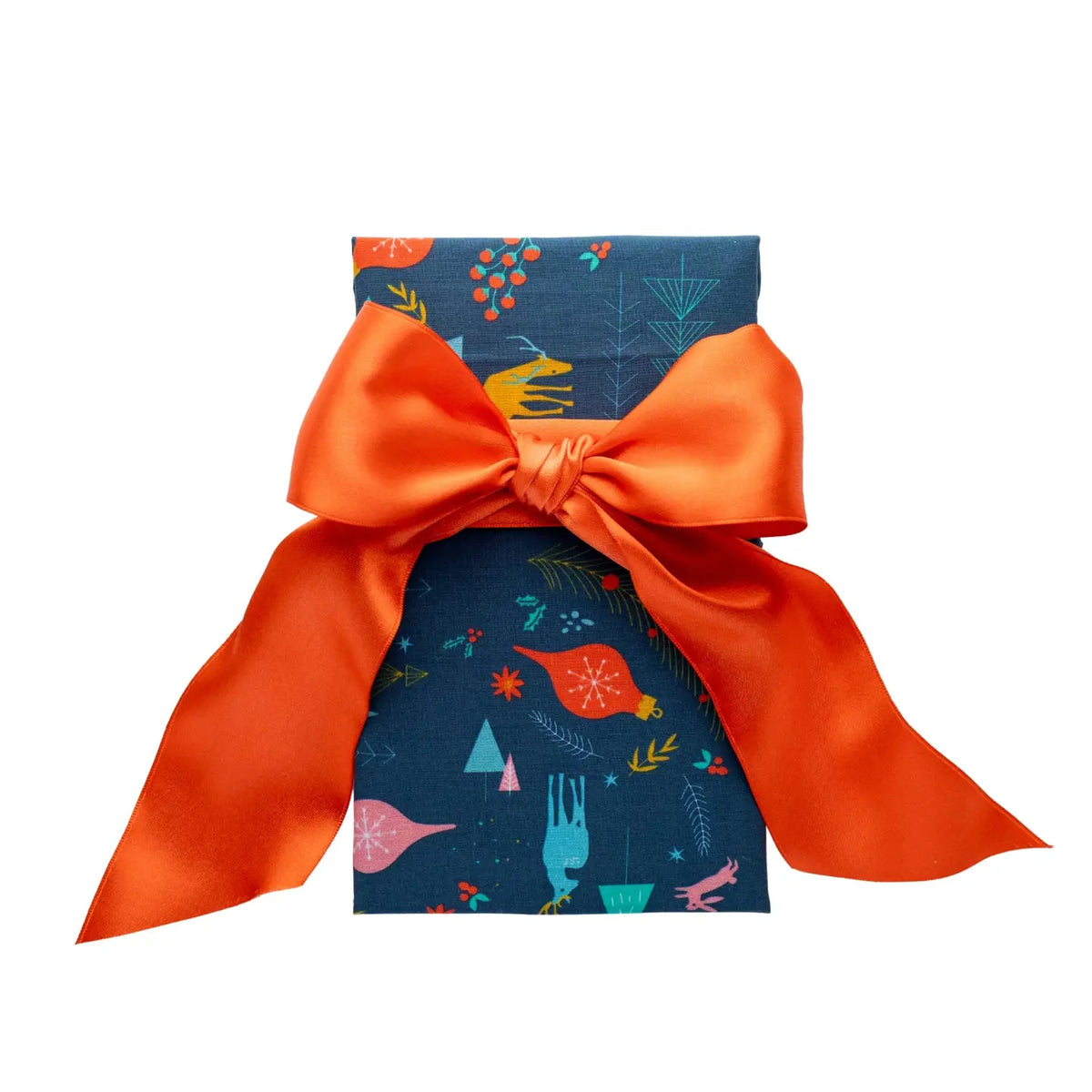 Cotton Reusable Gift Wrap Winter Wonderland