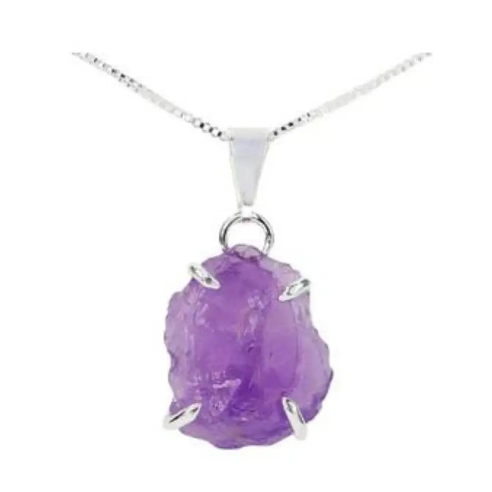 Raw Amethyst Necklace