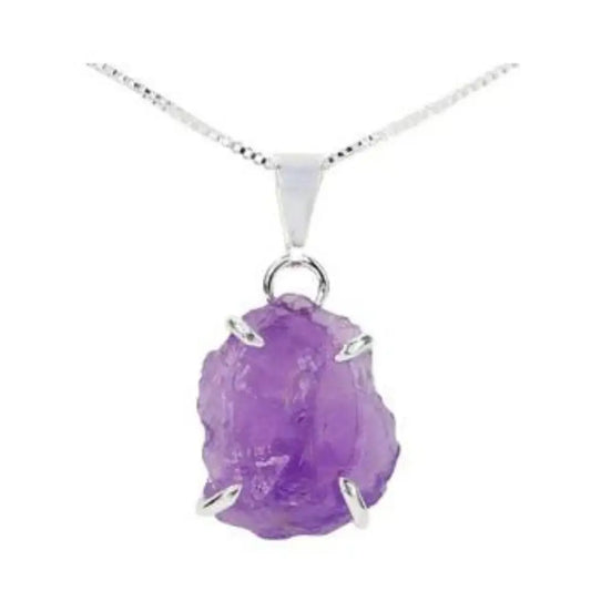 Raw Amethyst Necklace