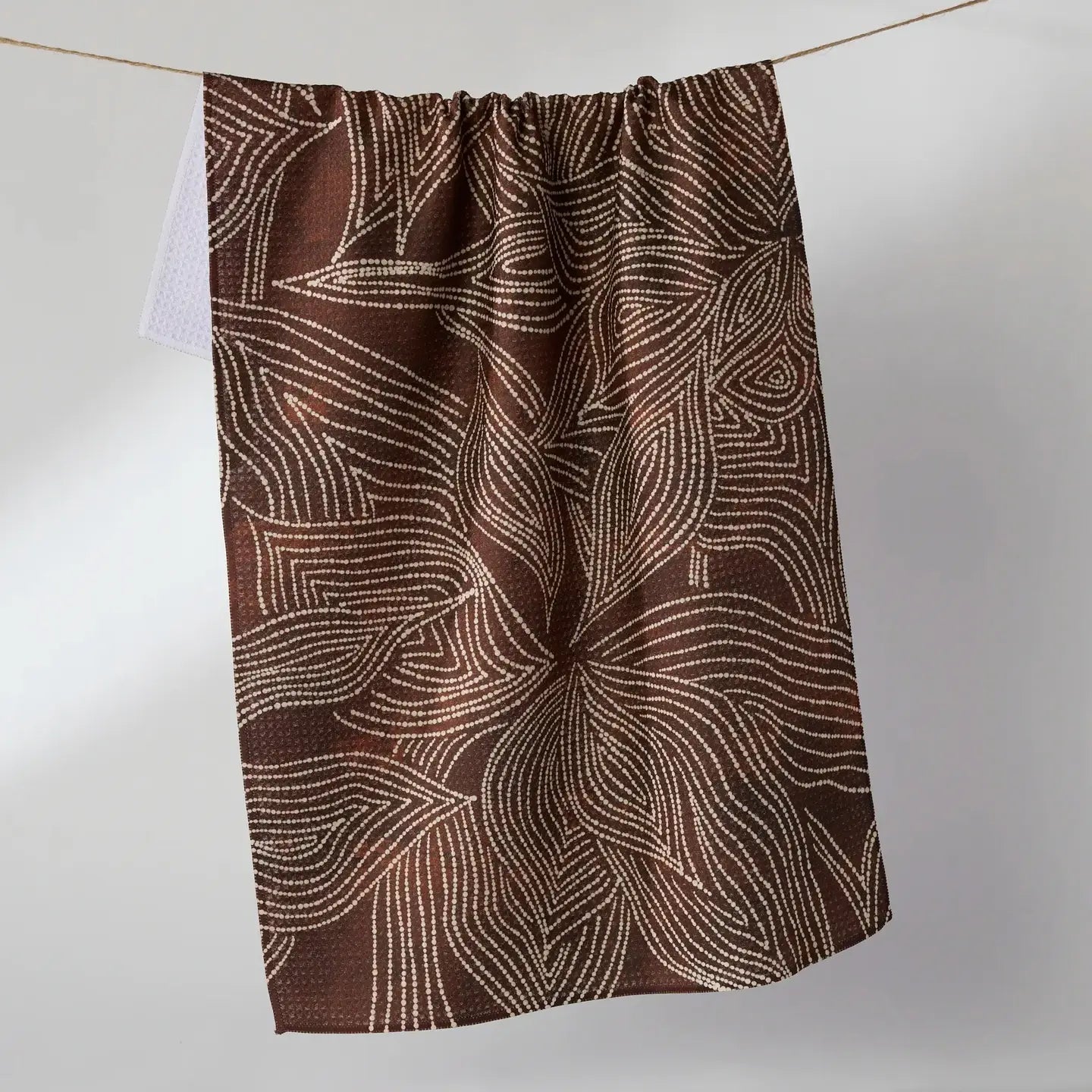 Geometry Tea Towel: Pearl Botanical