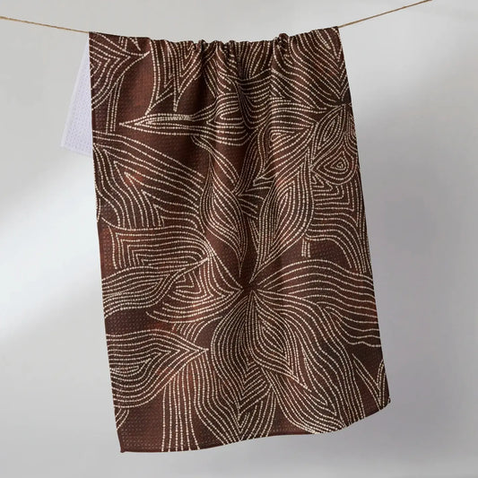 Geometry Tea Towel: Pearl Botanical