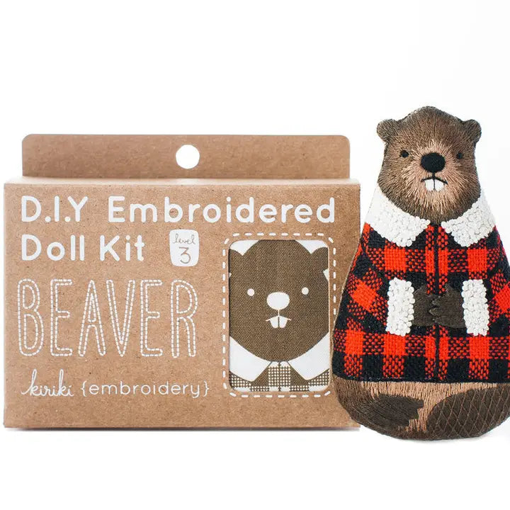 Embroidery Kit - Beaver
