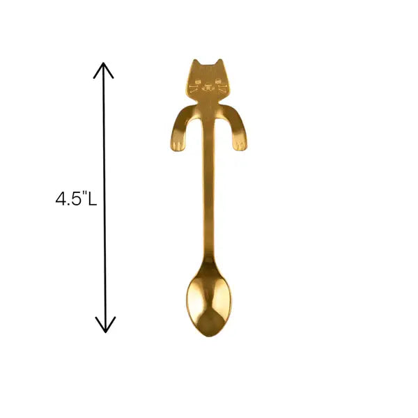 Cat Hanging Teaspoon