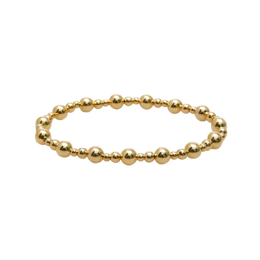 Gold Bead Mixed Bracelet
