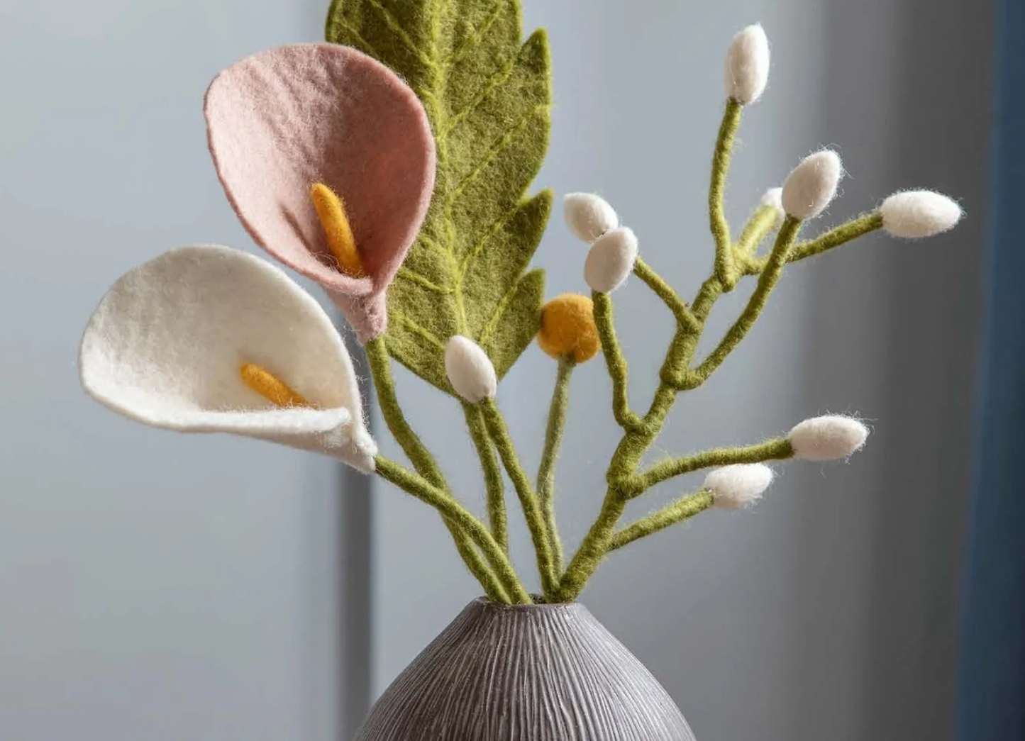 Everlasting Felted Flower Calla Lily