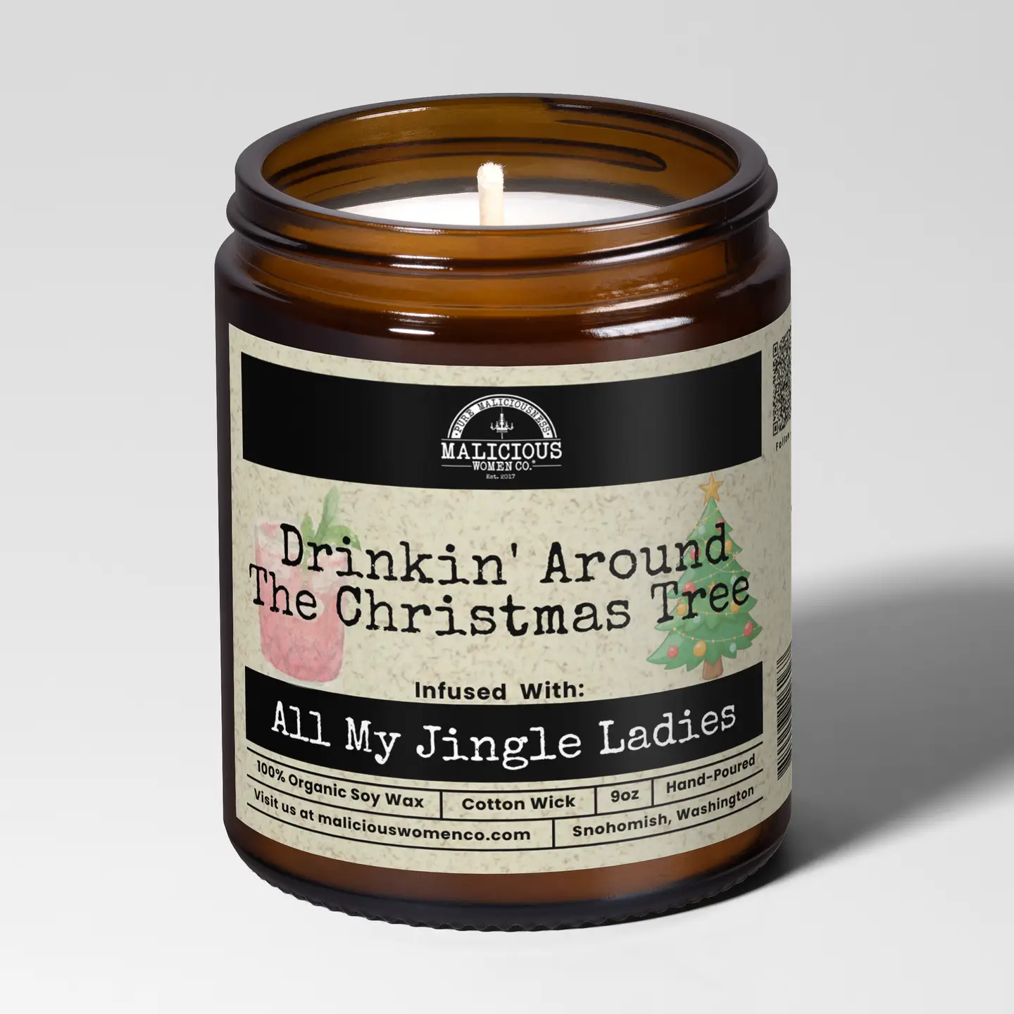 Drinkin’ Around the Christmas Tree Candle