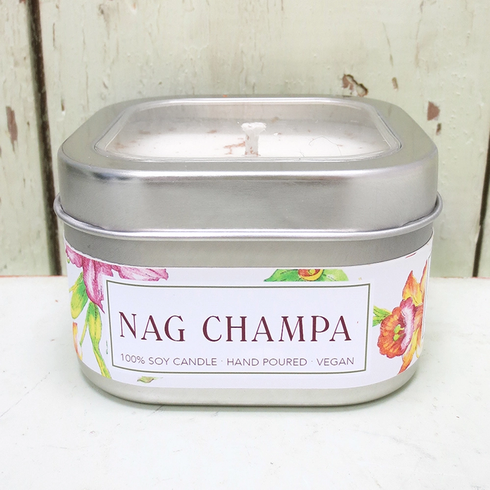 Nag Champa Soy Candle in Tin