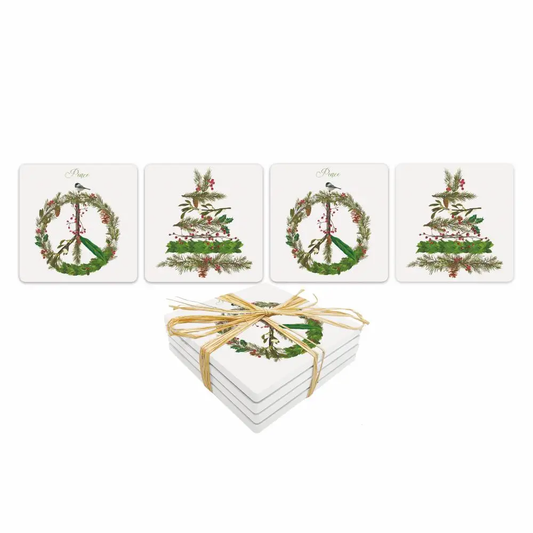 Stone Coaster Set - Peace On Earth