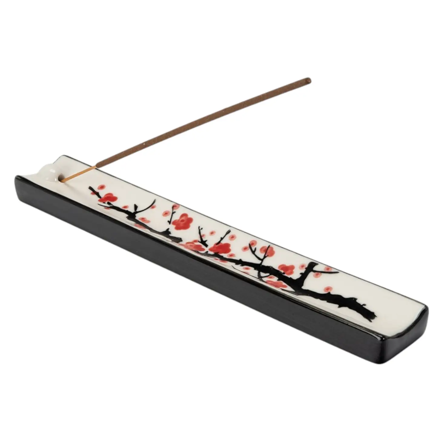 Ceramic Cherry Blossoms Incense Burner