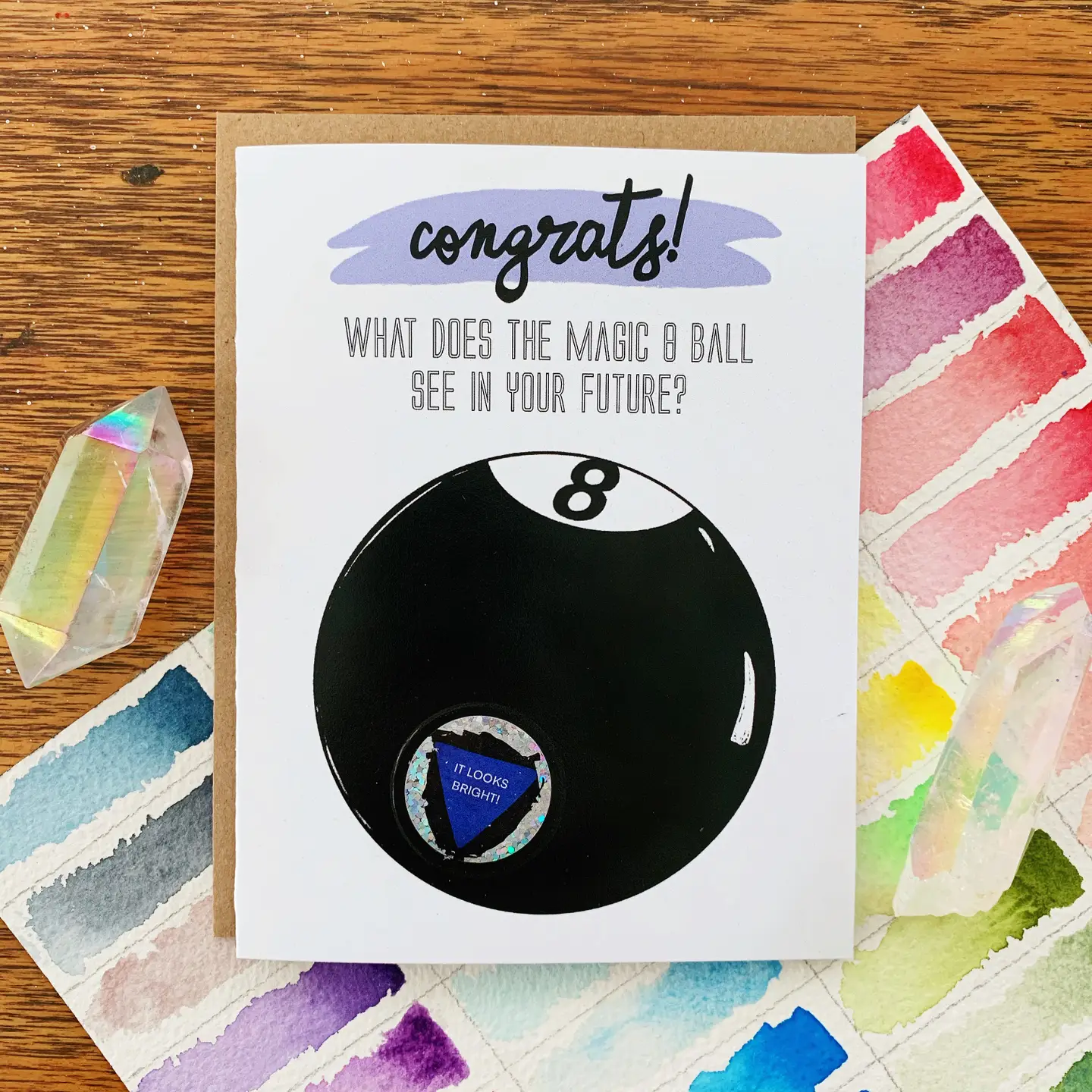 Scratch-Off Magic 8 Ball Card