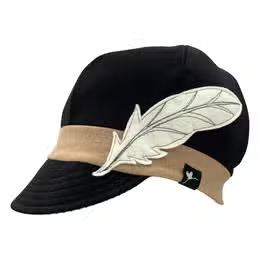 Weekender Hat Jersey-Black/Taupe : Feather