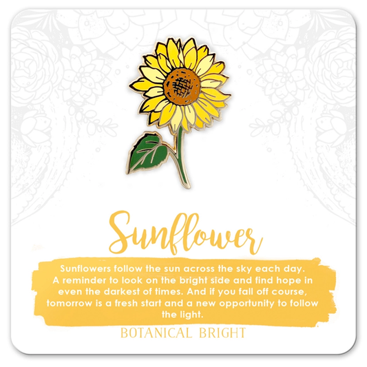 Sunflower Enamel Pin