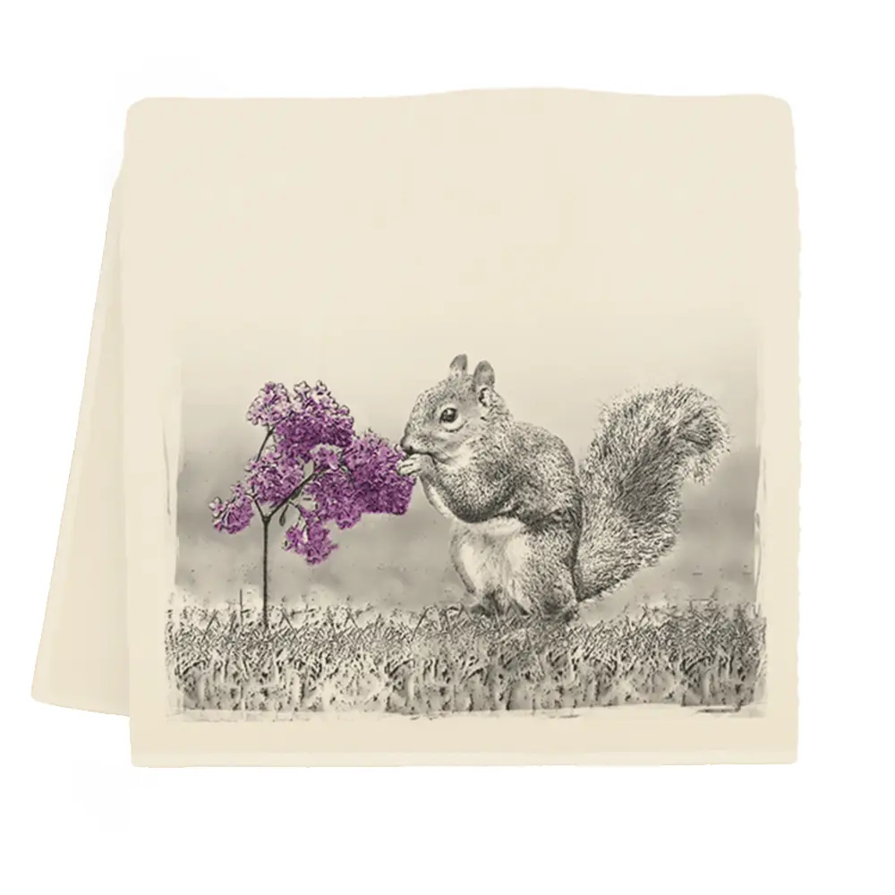 Squirrel Tea Towel