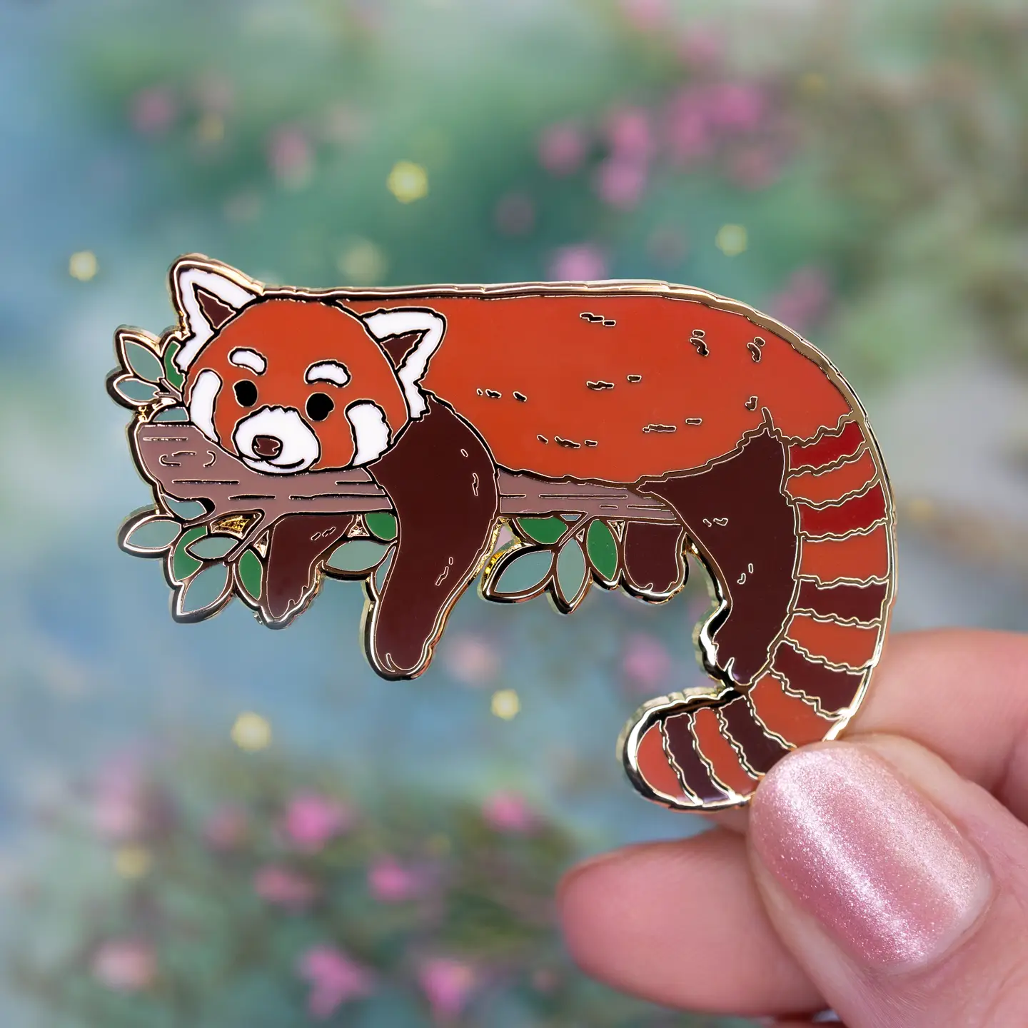 Red Panda Enamel Pin
