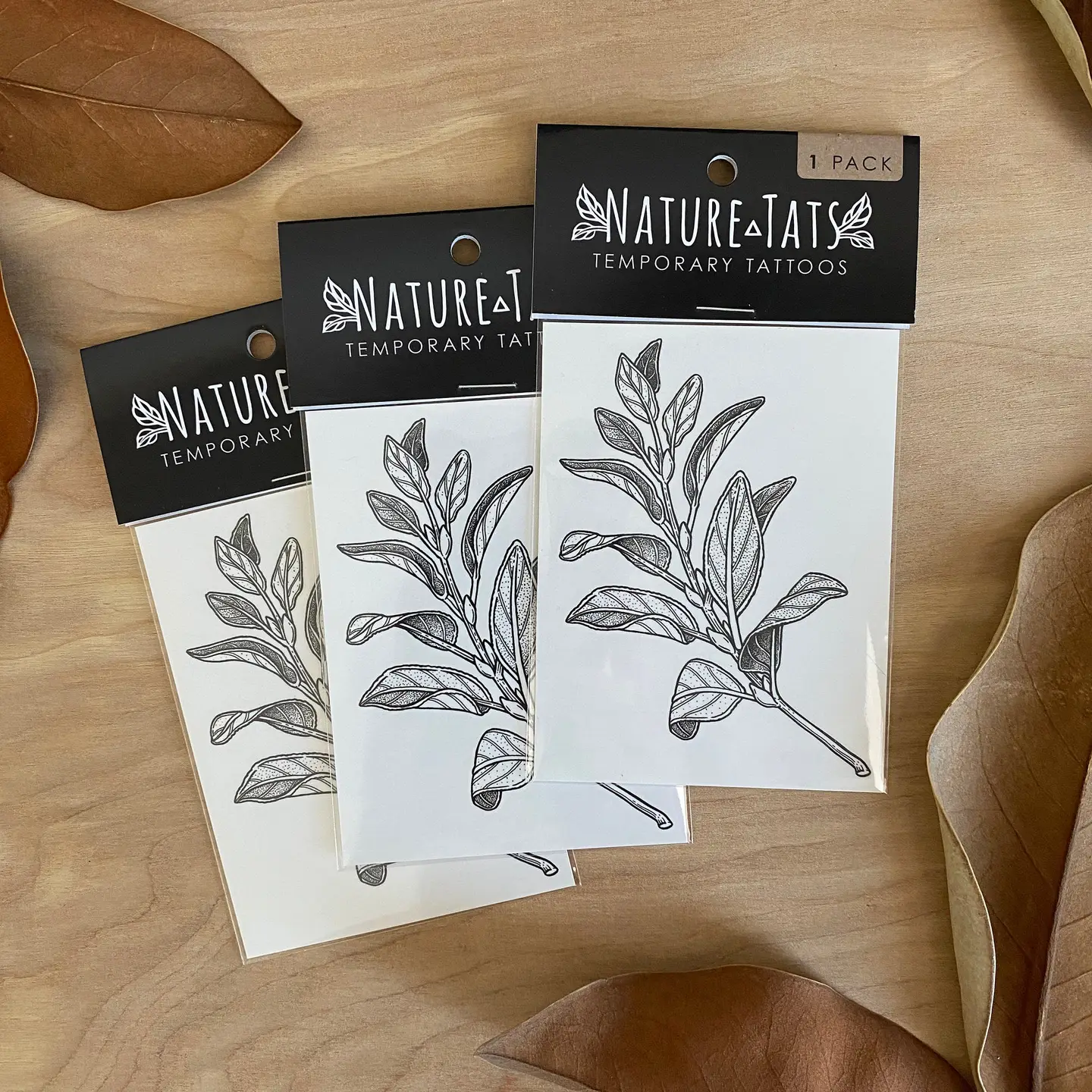 Sage Sprig Temporary Tattoo