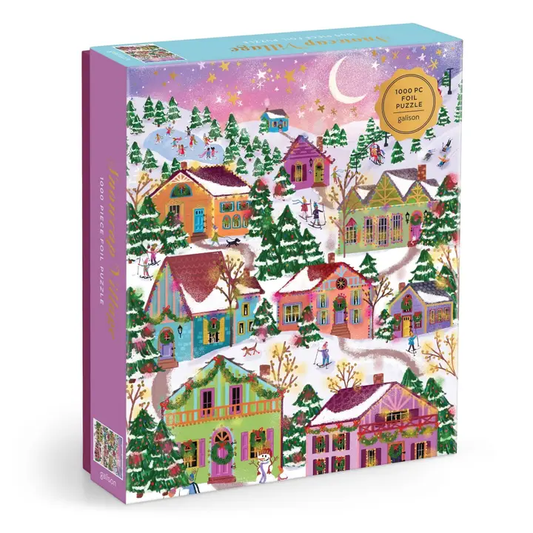 Joy Laforme Snowcap Village Puzzle - Foil 1000pc