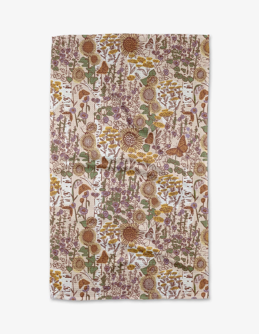 Geometry Tea Towel: Fall Forest