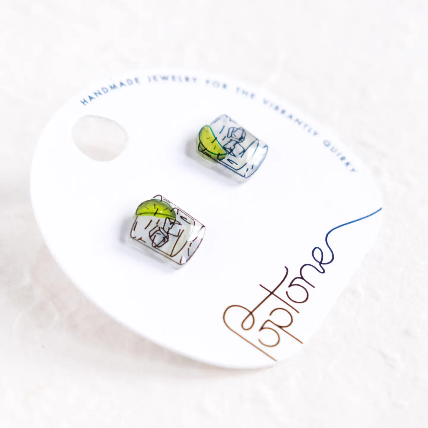 Tequila On the Rocks Stud Earrings