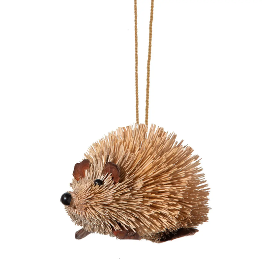 Hedgehog Bottle Brush Ornament