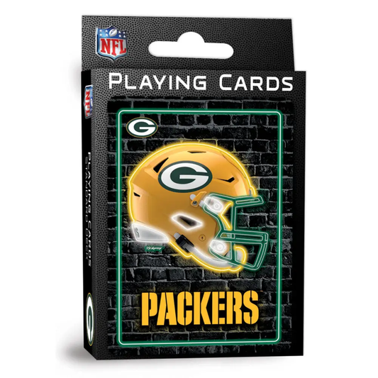 Green Bay Packers Neon-Styled Playing Cards
