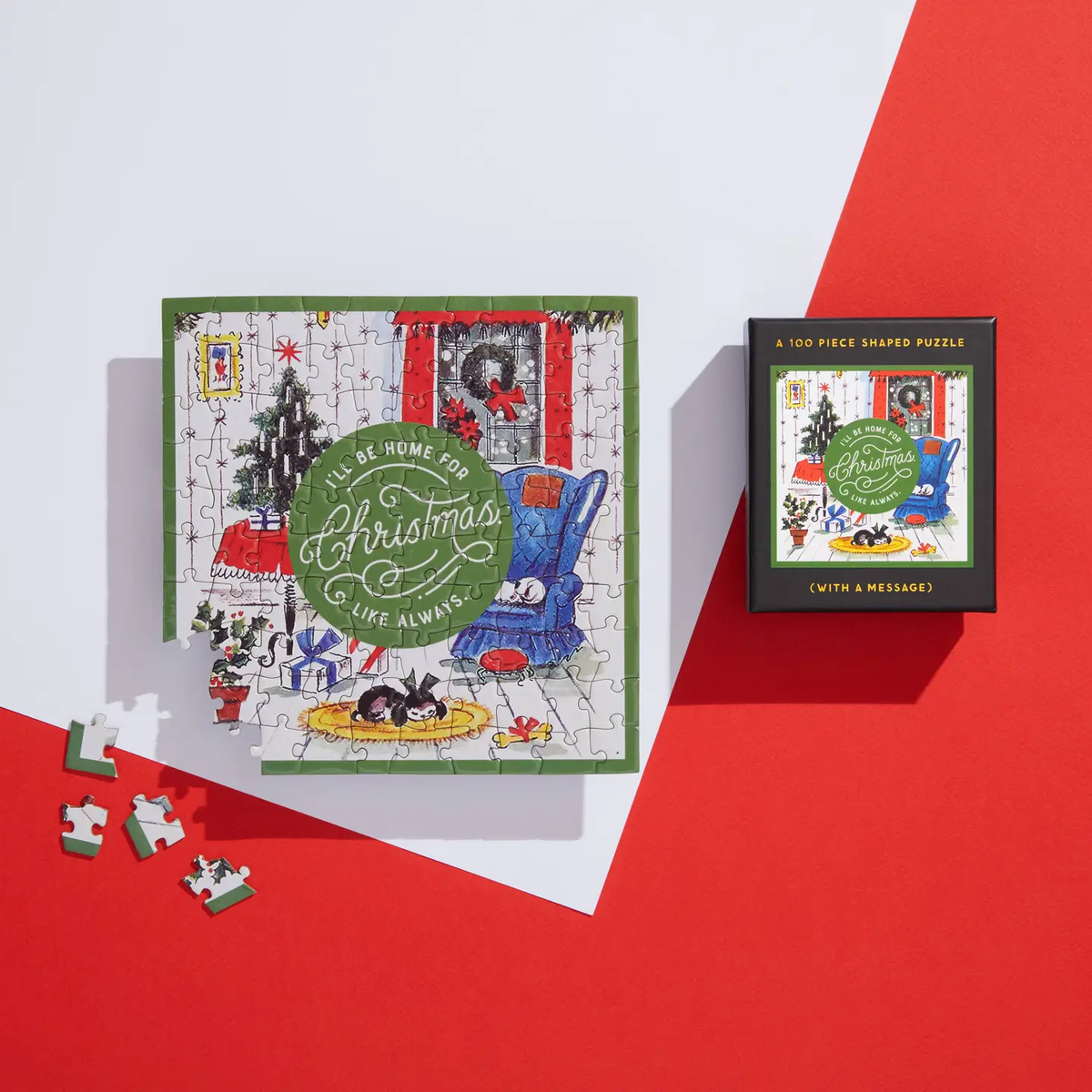 Brass Monkey Home for Christmas Mini Puzzle
