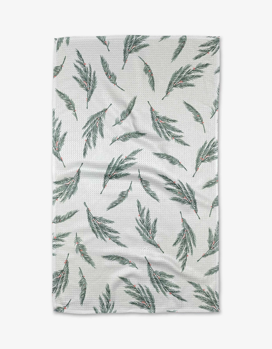 Geometry Tea Towel: Mistletoe