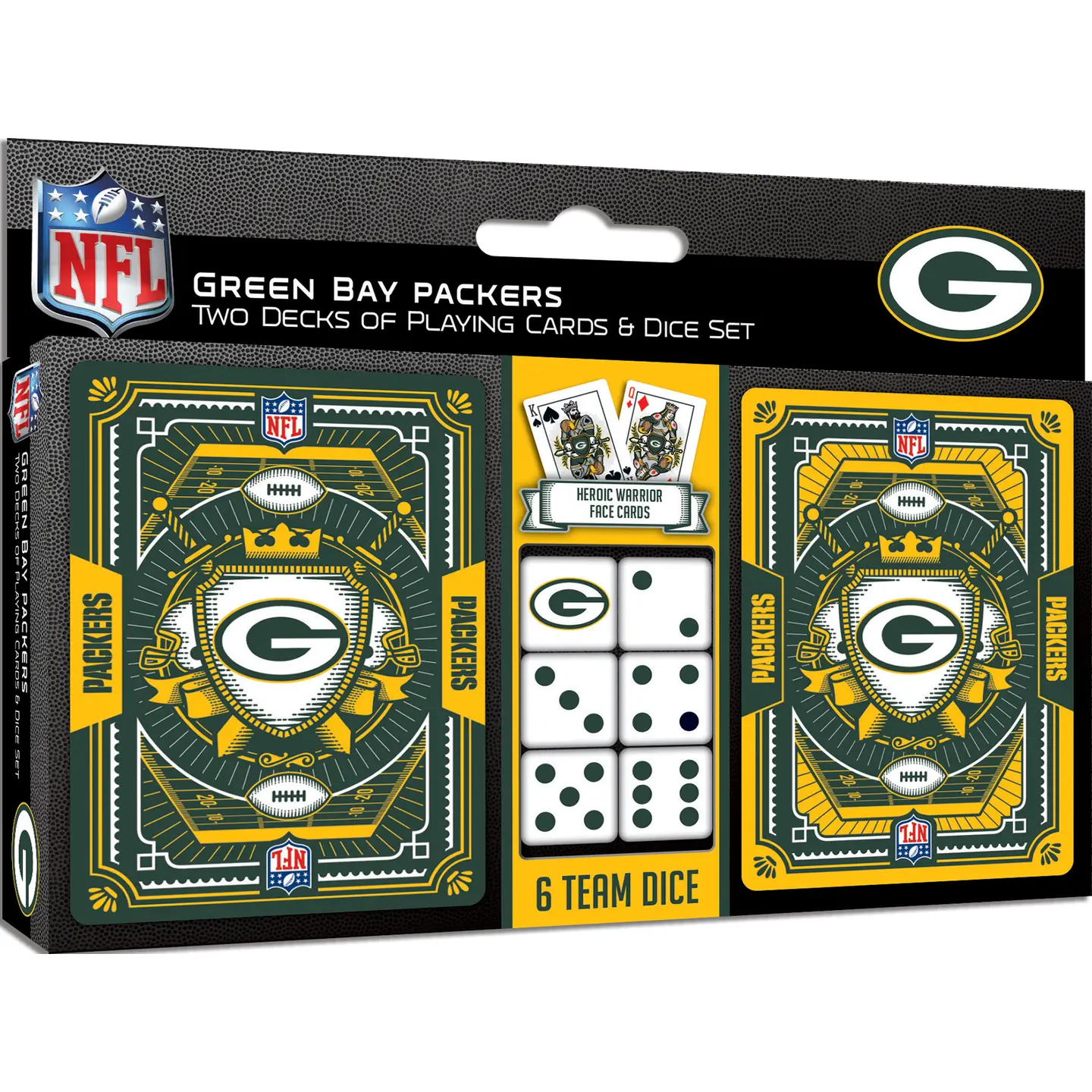 Green Bay Packers Playing Cards + Dice Set