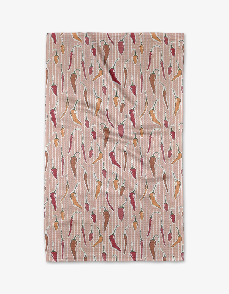 Geometry Tea Towel: Chilli Stripe