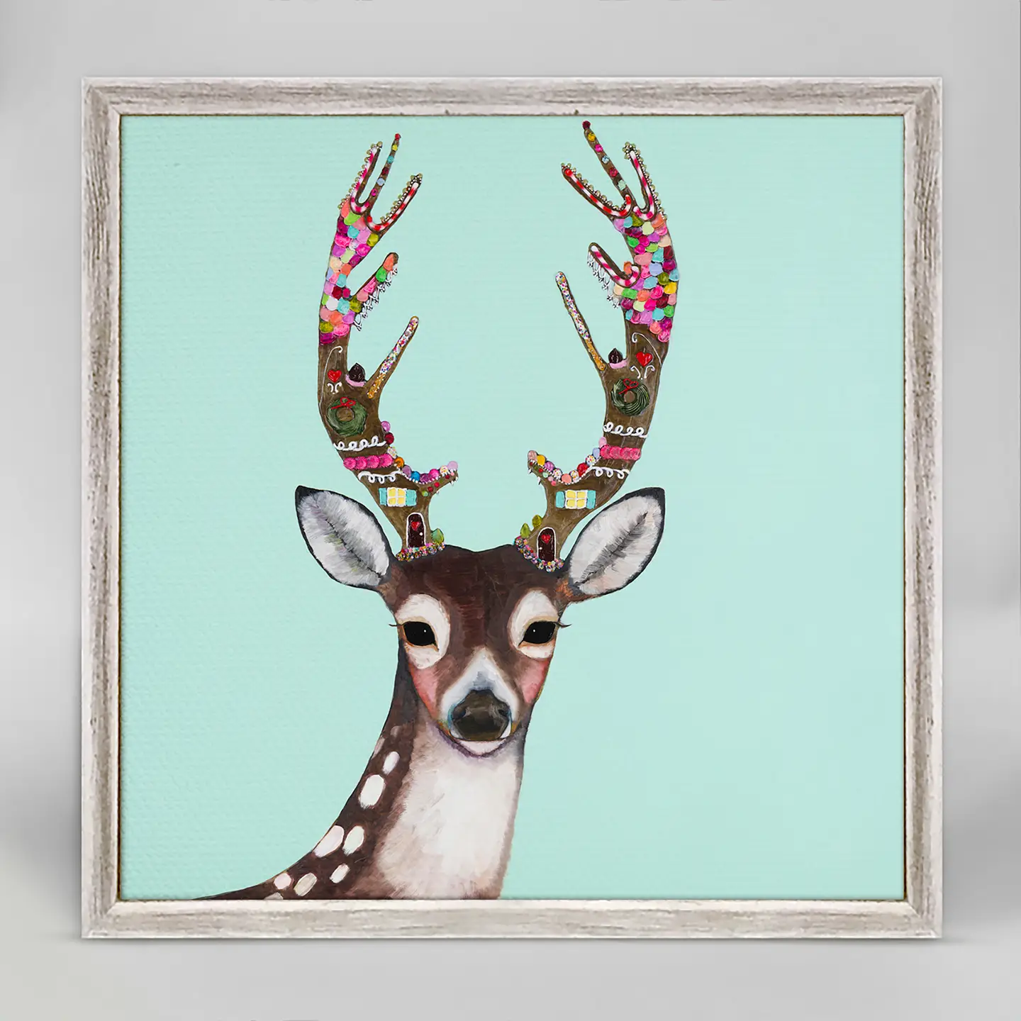 Gingerbread Deer Mini Canvas