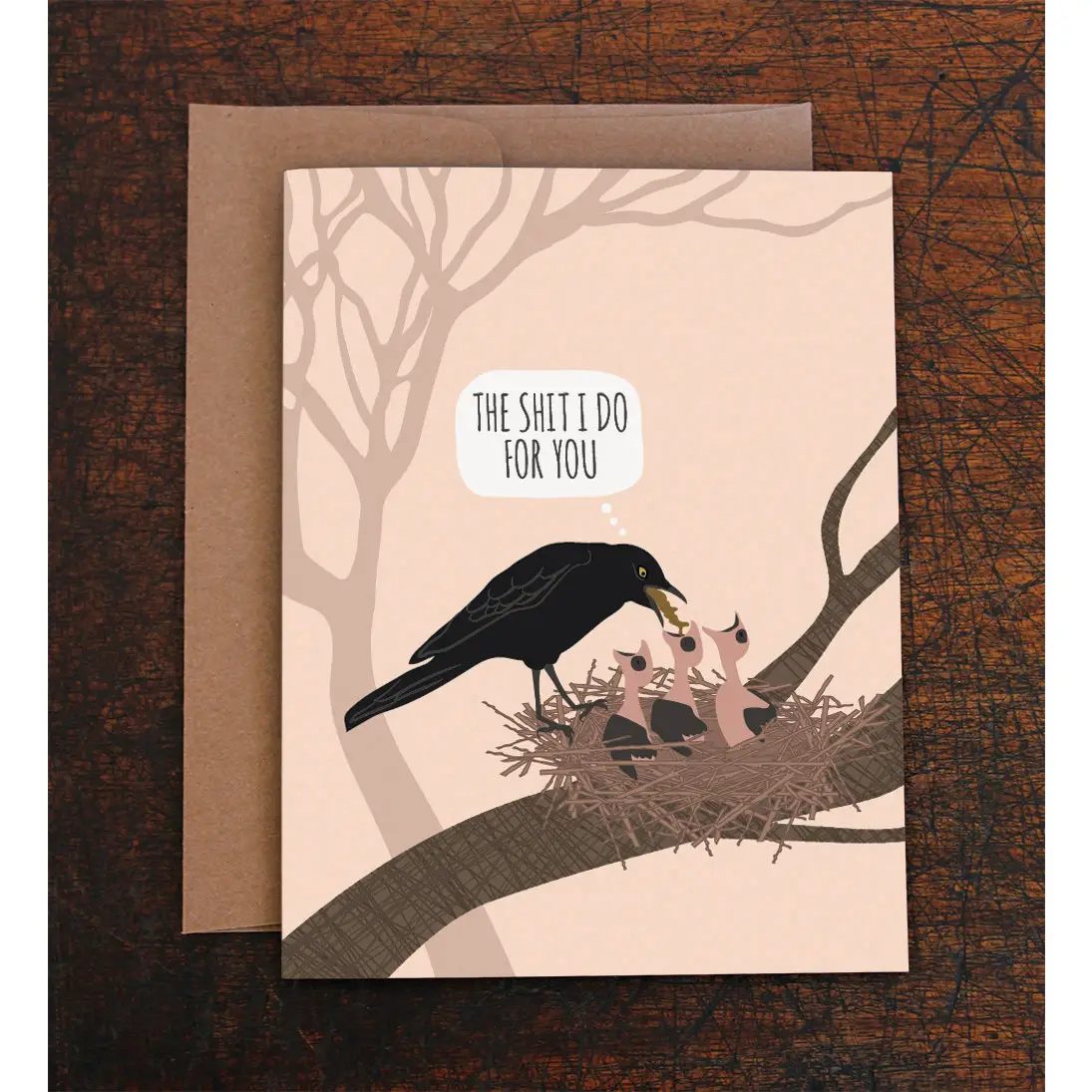 Bird Puke Mother's Day Card