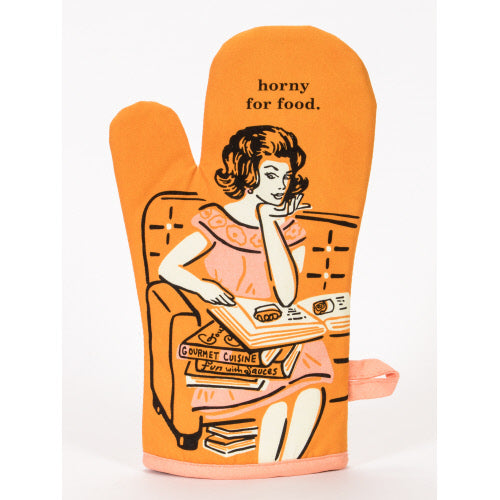 Oven Mitt - Horny For Food