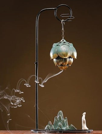 Lotus Hanging Backflow Incense Burner