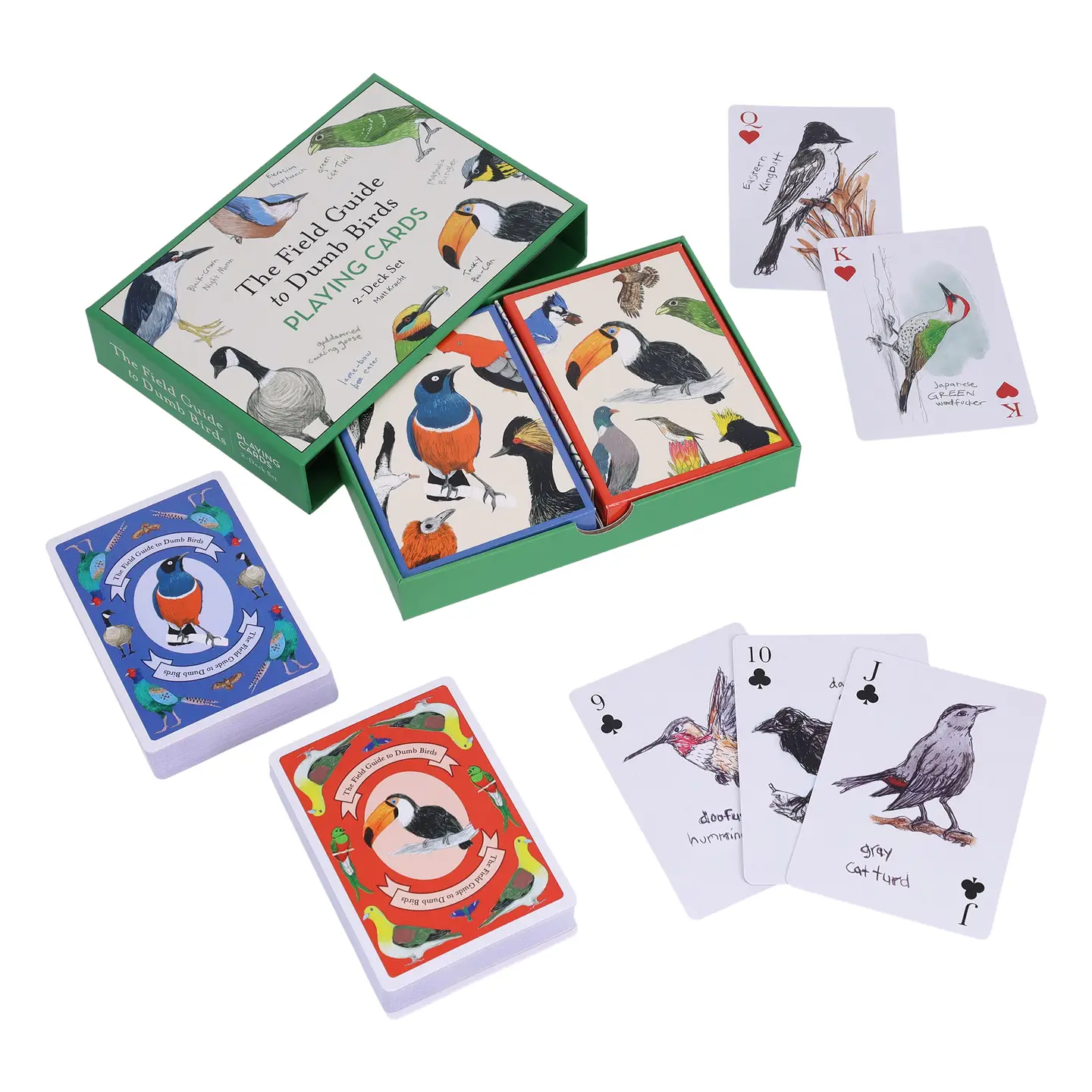 Field Guide To Dumb Birds Playing Cards