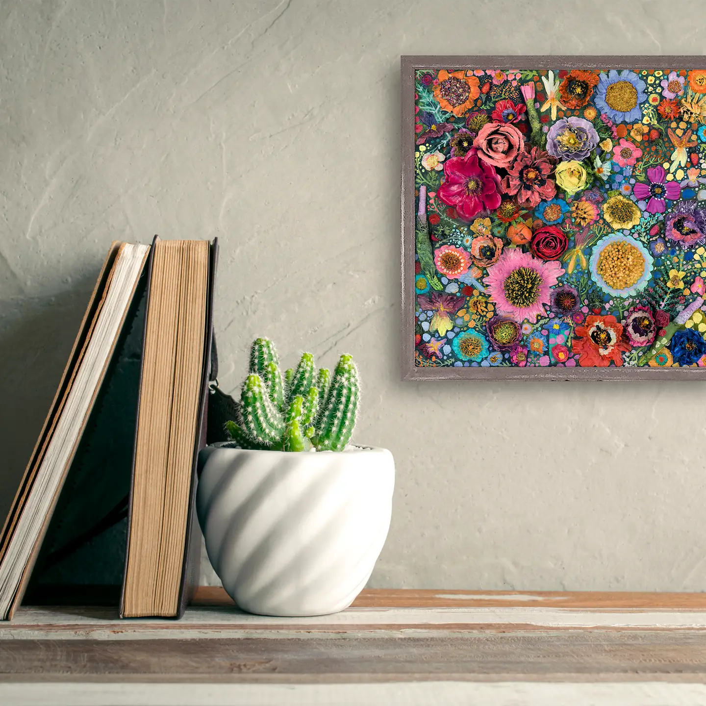 Flower Blossoms Mini Canvas