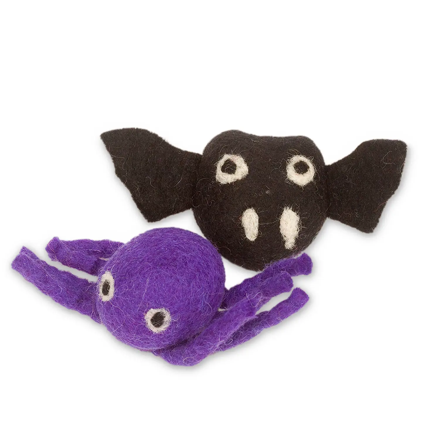 Wool Cat Toys Bat + Spider