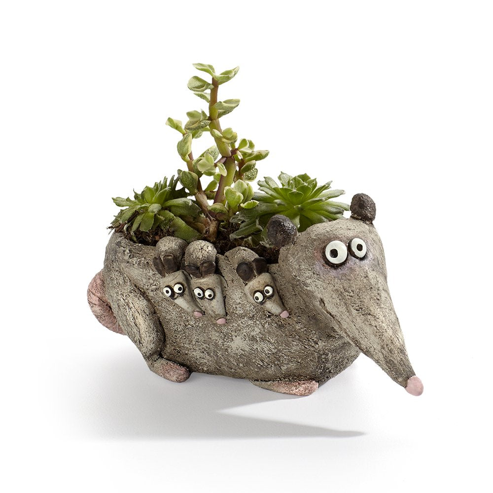 Hattie Mama Opossum Planter