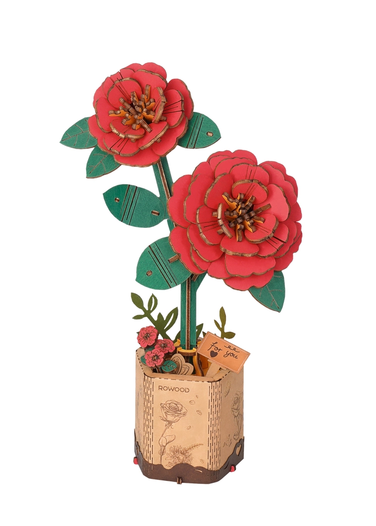 3D Wooden Flower Bouquet Puzzle