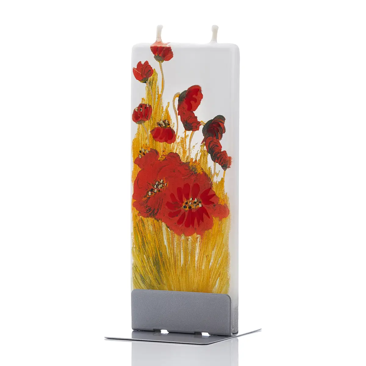 Flat Candle Poppy Blossom