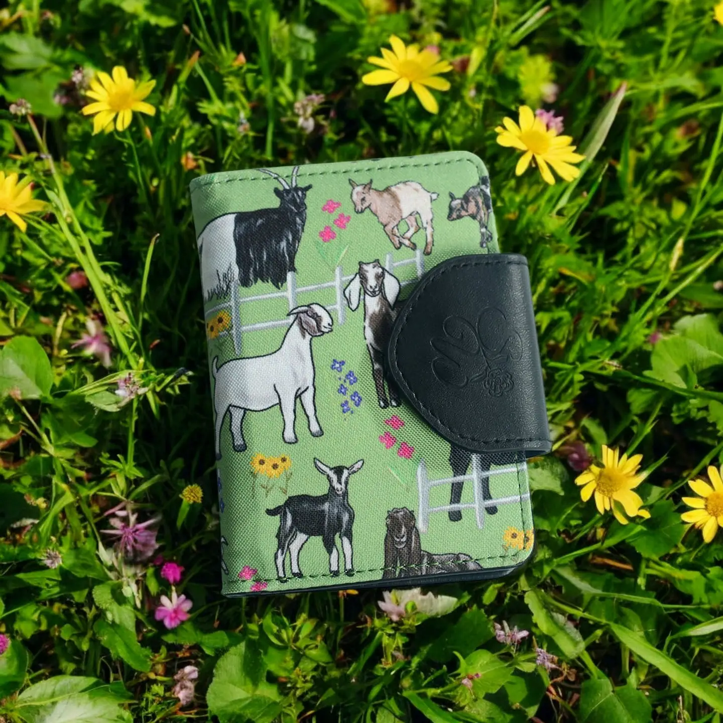 Greener Pastures Goats Snap Wallet
