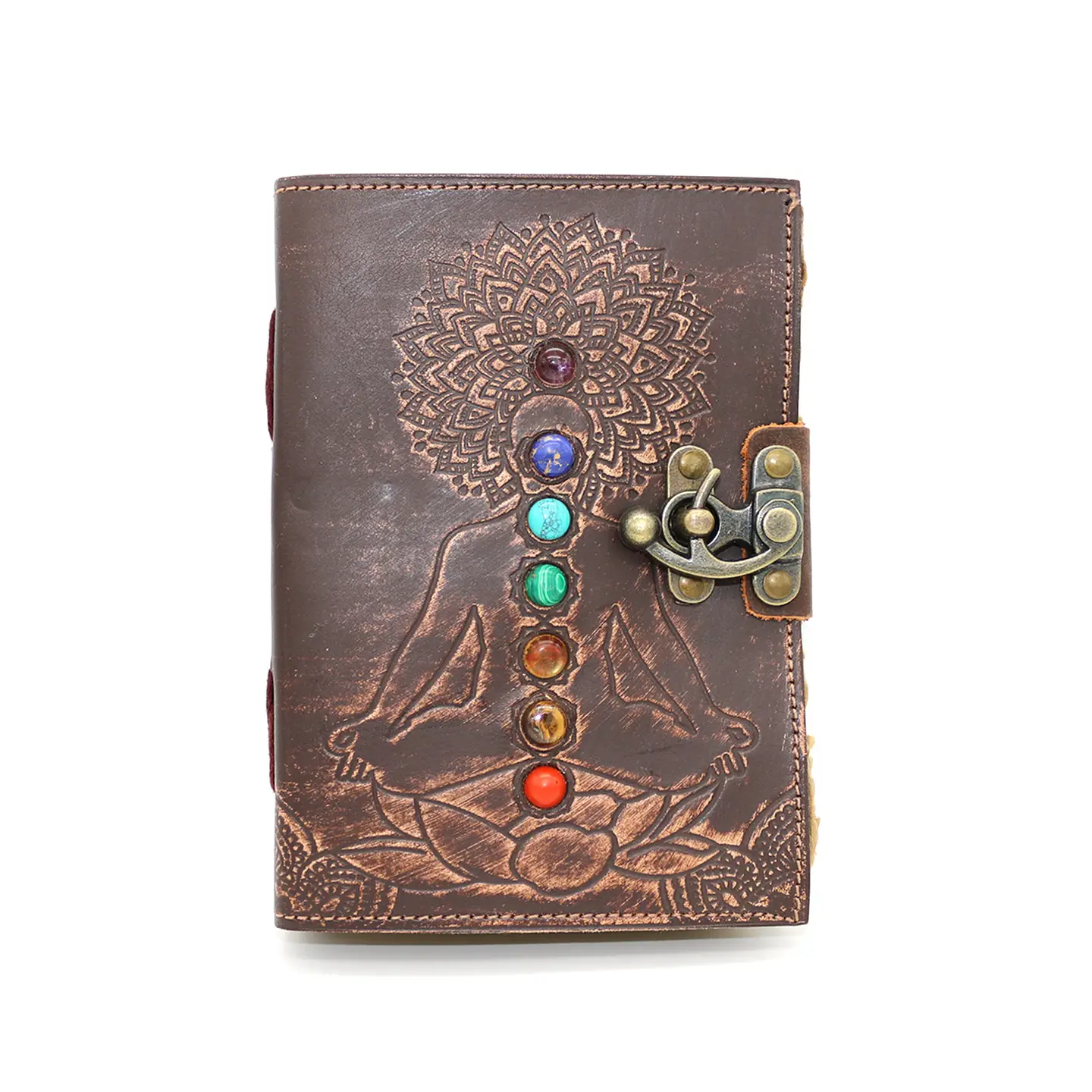 Chakra Leather Journal