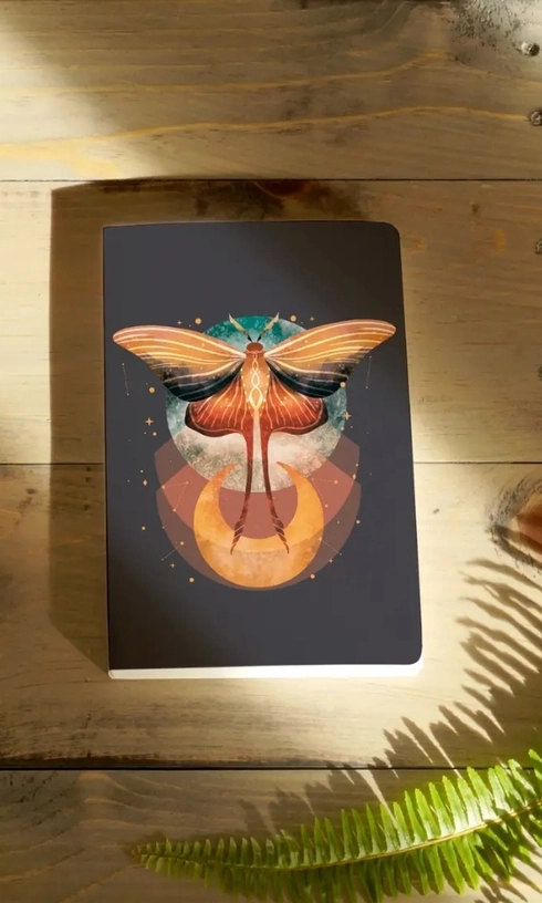 Cosmic Moth Notebook