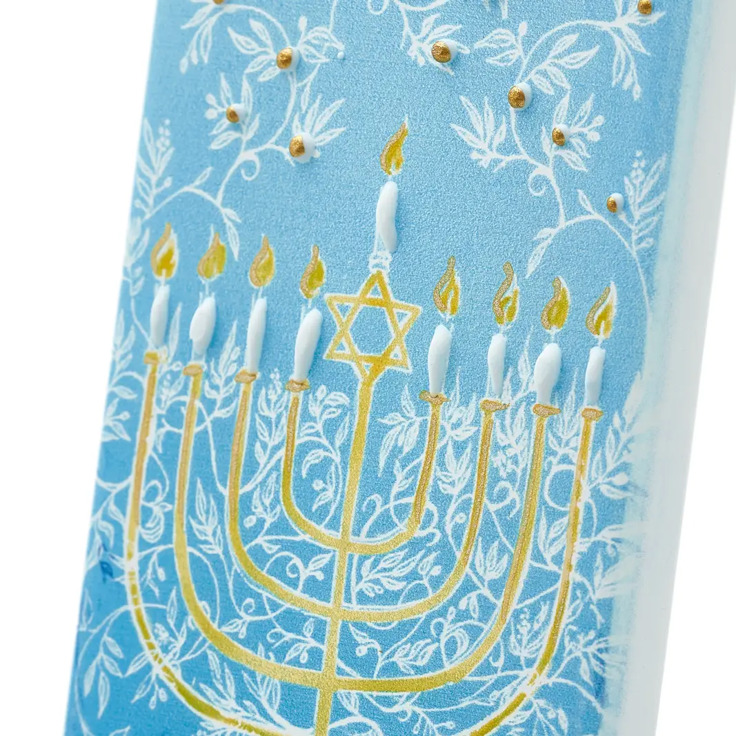 Flat Candle Seven Branch Temple Menorah