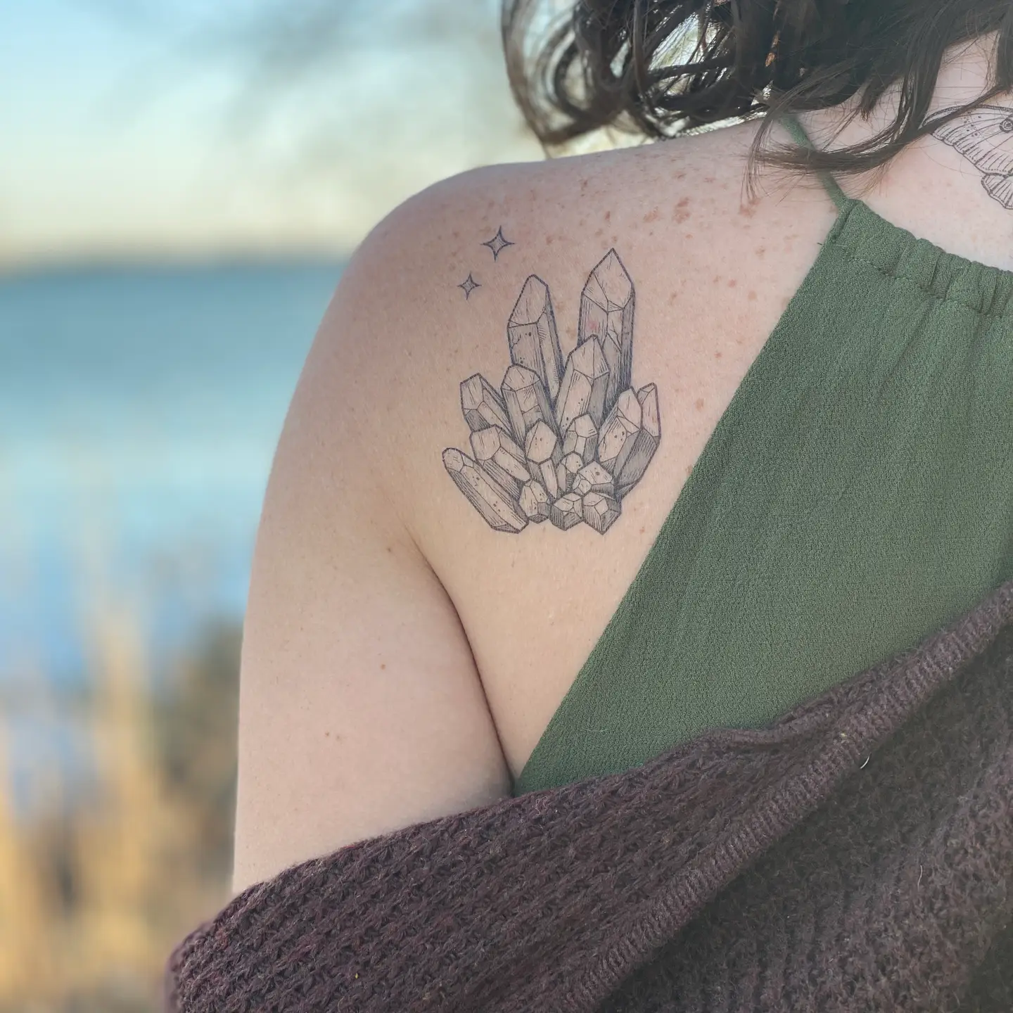 Crystal Quartz Temp Tattoo