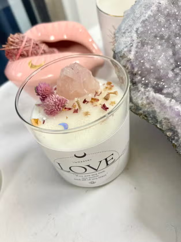 Love Crystal Candle