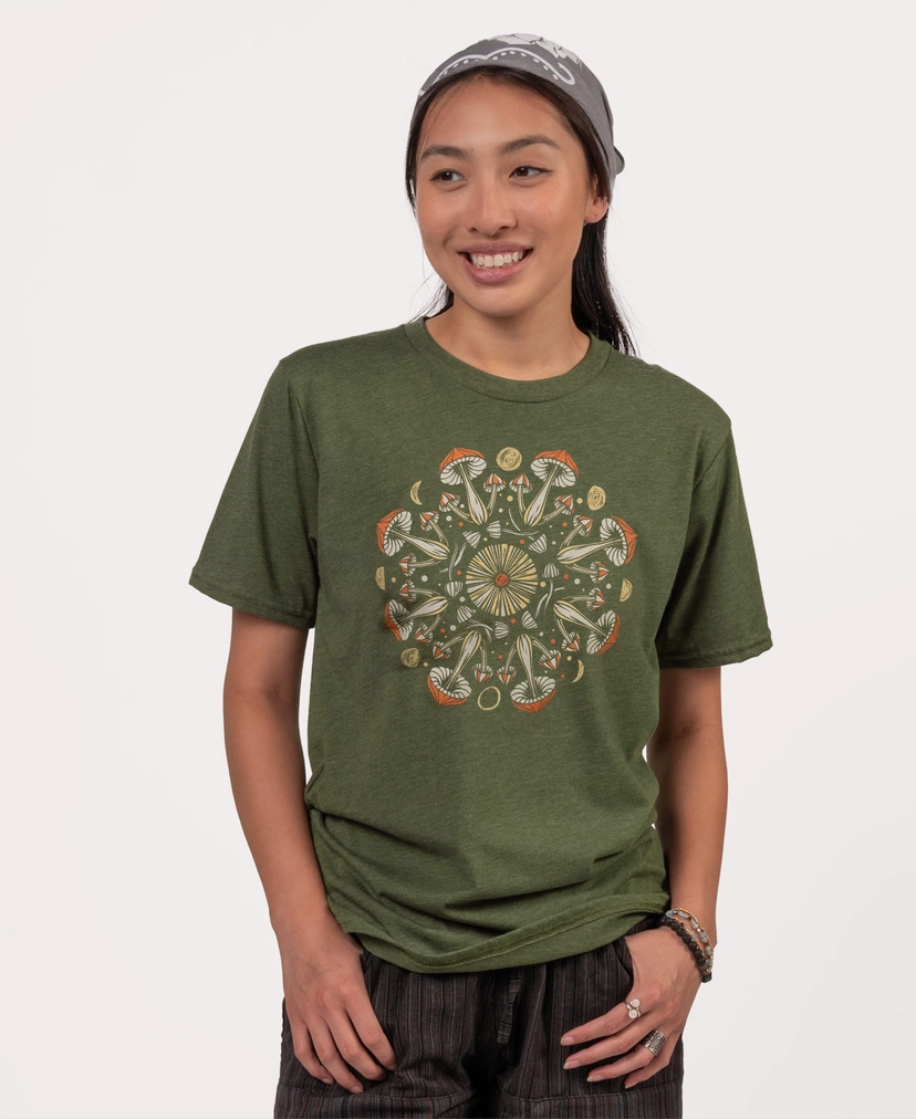 Mushroom Mandala T-Shirt